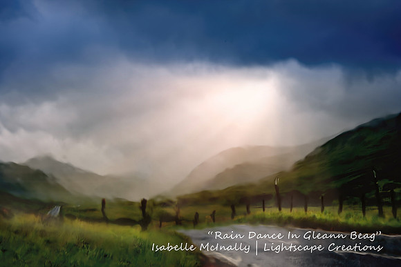 Impressionist photograph inspired by Gleann Beag, Perthshire, Scotland