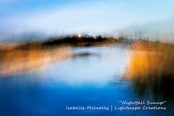 Impressionist photograph inspired by Loch Kinnordy