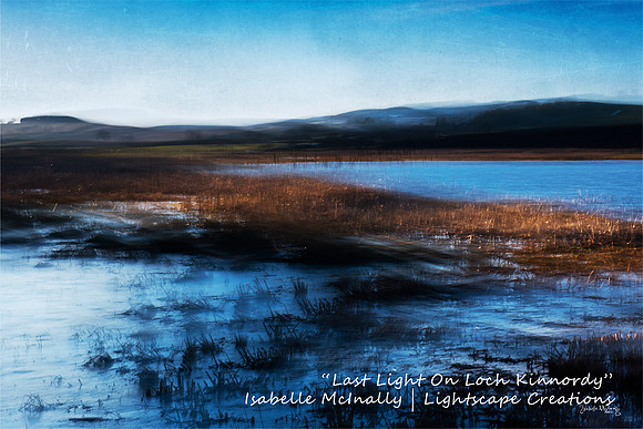 Impressionist photograph inspired by Loch Kinnordy