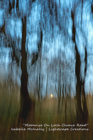 Impressionist photograph inspired by Loch Clunie Shores