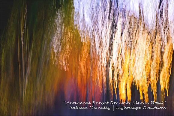 Impressionist photograph inspired by Loch Clunie