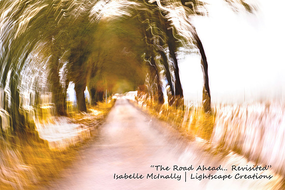 Impressionist photograph inspired by Milton Of Drimmie Road near Blaigowrie